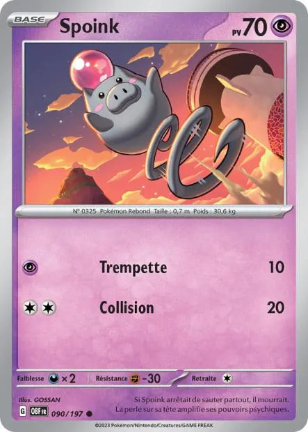 Spoink Reverse 090/197 - Flammes Obsidiennes