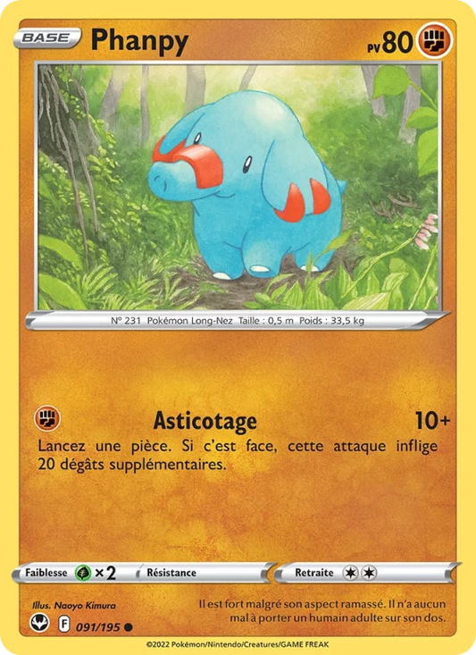 091/195 Phanpy Reverse - Tempête Argentée