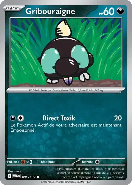 091/132 Gribouraigne Reverse - Méga-Évolution