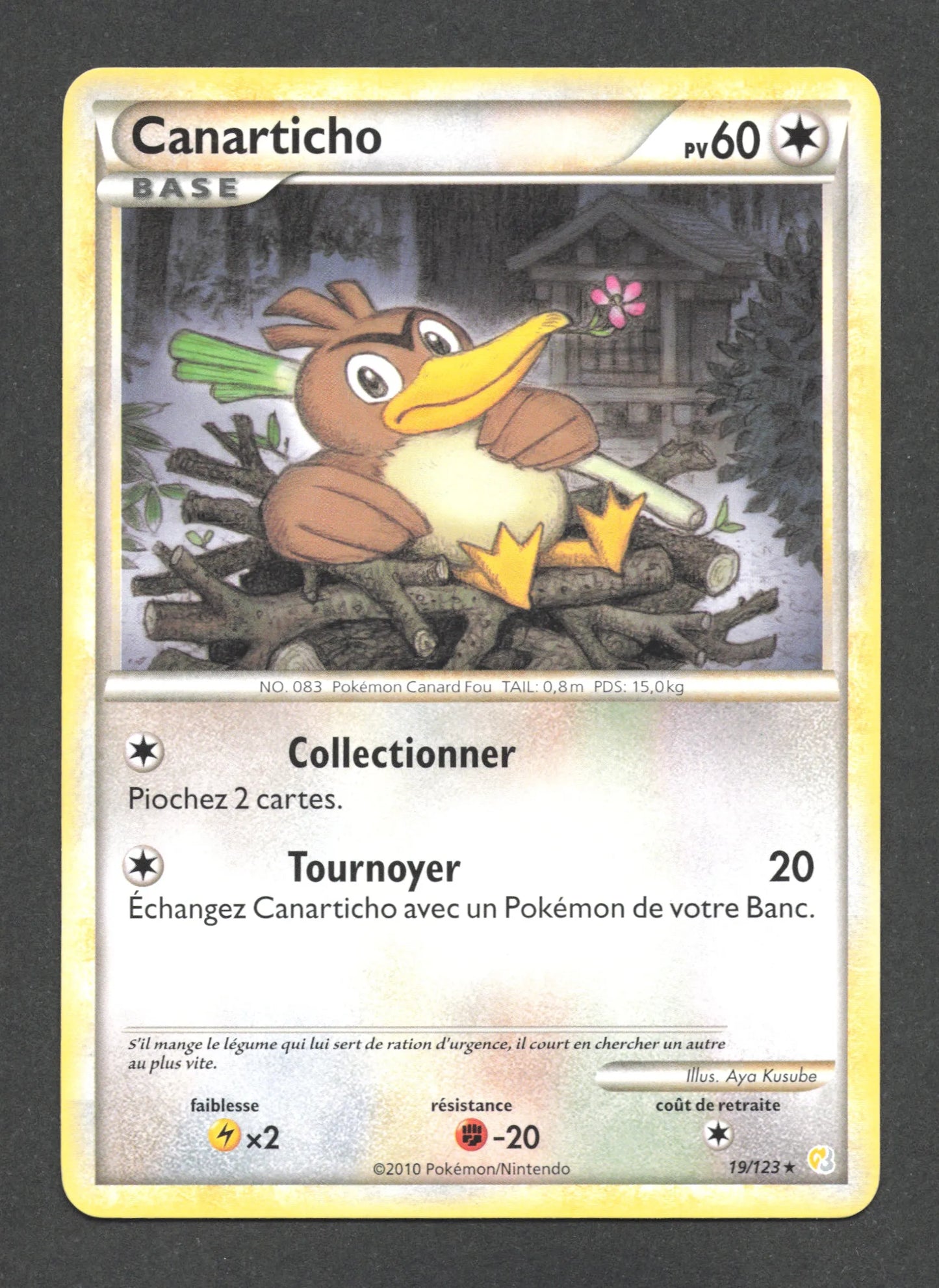 19/123 Canarticho RARE - HeartGold SoulSilver