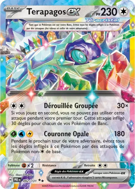 092/131 Terapagos EX - Évolutions Prismatiques