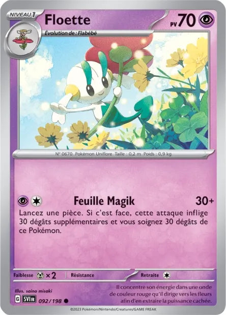 092/198 Floette Reverse - Écarlate et Violet