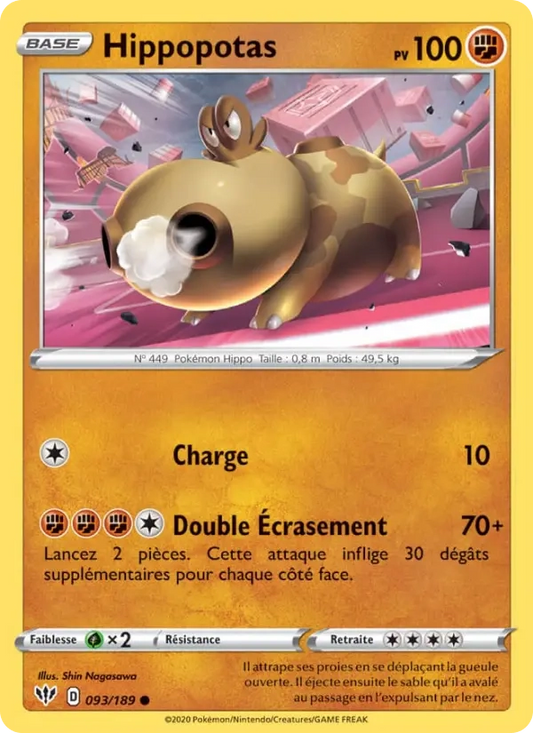 093/189 Hippopotas Reverse - Ténèbres Embrasées