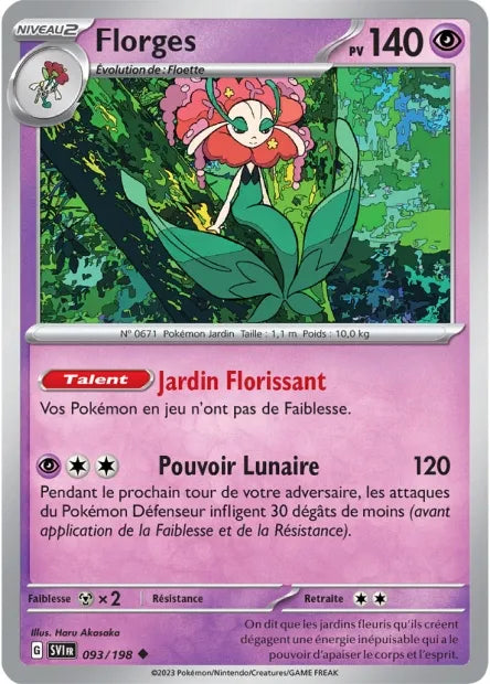 Florges Reverse 093/198 - Écarlate et Violet