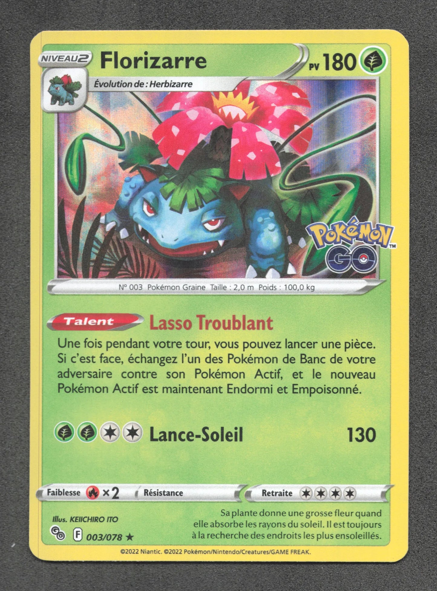 003/078 Florizarre HOLO - Pokémon GO
