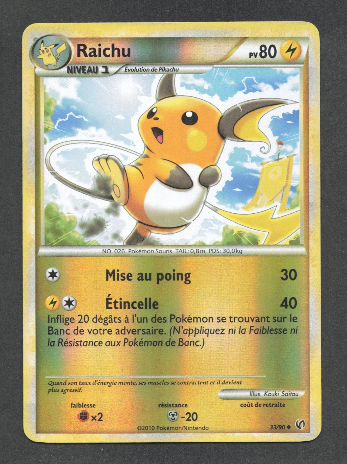 33/90 Raichu REVERSE - Indomptable