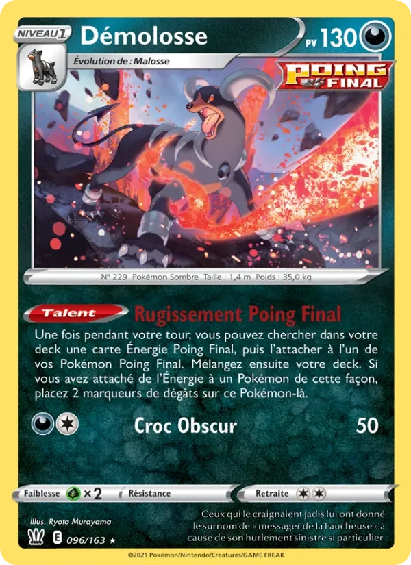 096/163 Demolosse REVERSE - Styles de Combat