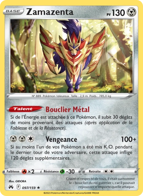 097/159 Zamazenta Holo - Zénith Suprême