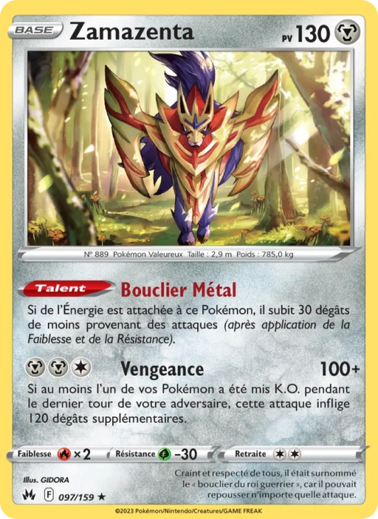 097/159 Zamazenta HOLO - Zénith Suprême
