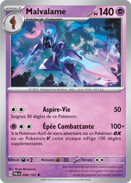 098/193 Malvalame Holo - Évolutions à Paldea