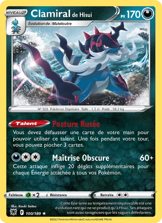 100/189 Clamiral de Hisui Reverse - Astres Radieux
