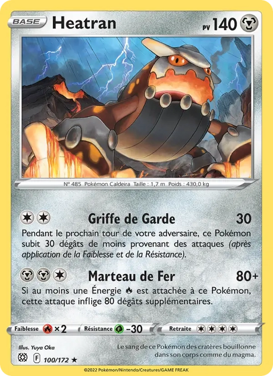 100/172 Heatran Reverse - Stars Étincelantes