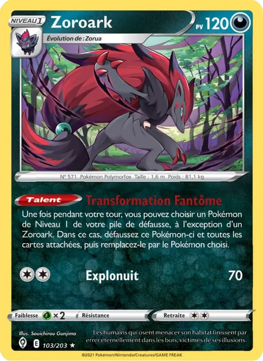 103/203 Zoroark Holo - Évolution Céleste