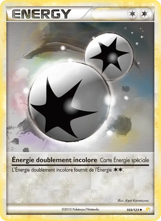 103/123 Énergie doublement incolore REVERSE - HeartGold SoulSilver