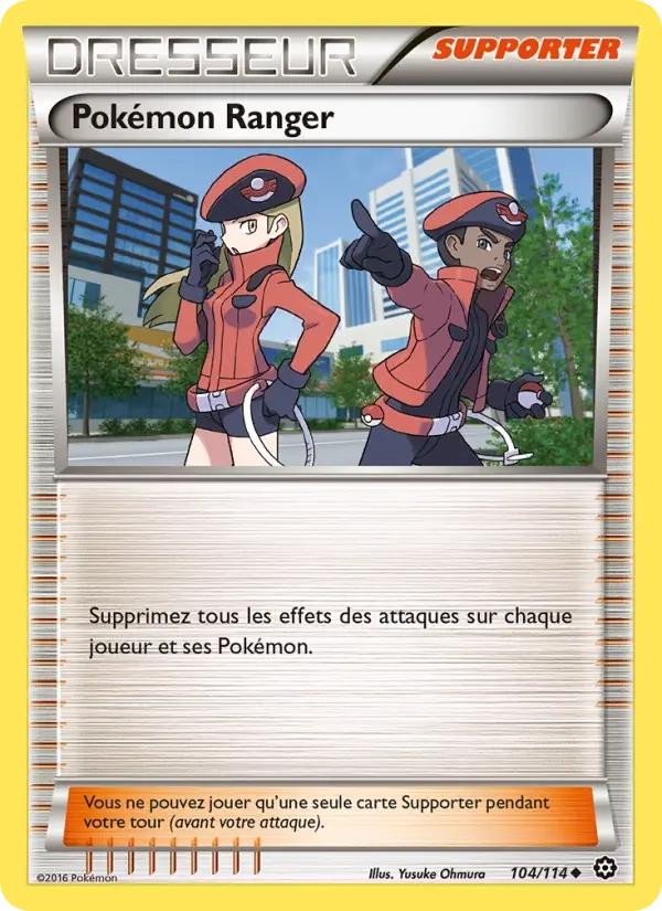 104/114 Pokemon Ranger REVERSE - Offensive Vapeur