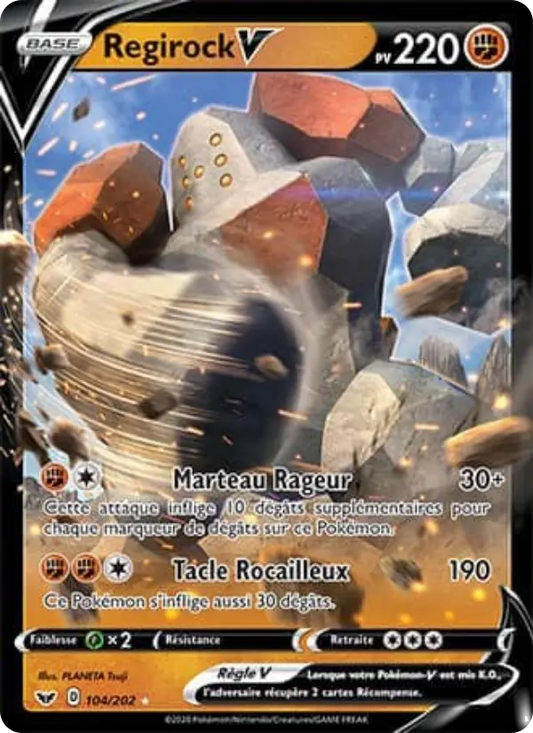 104/202 Regirock V - Épée et Bouclier