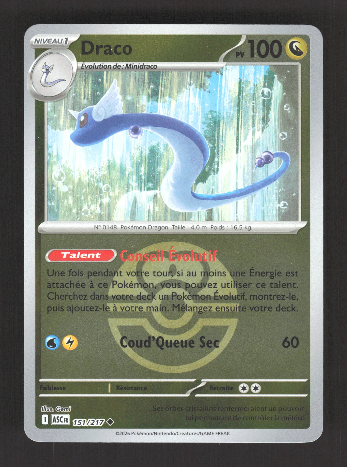 151/217 Draco POKEBALL - Héros Transcendants
