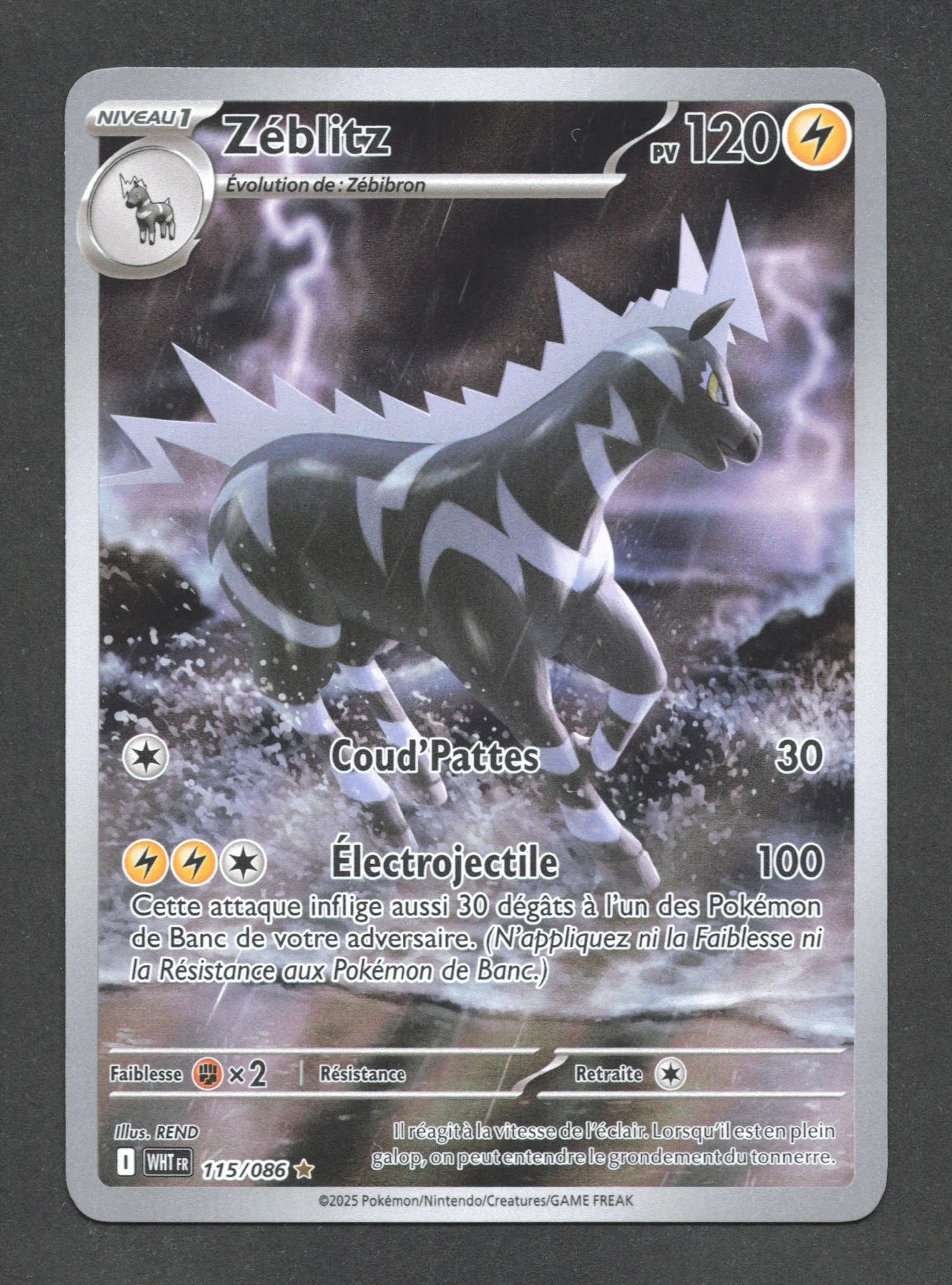 115/086 Zeblitz AR - Flamme Blanche