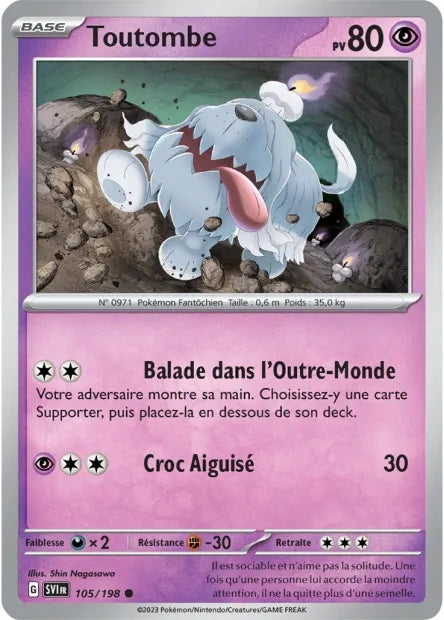 Toutombe Holo 105/198 - Écarlate et Violet