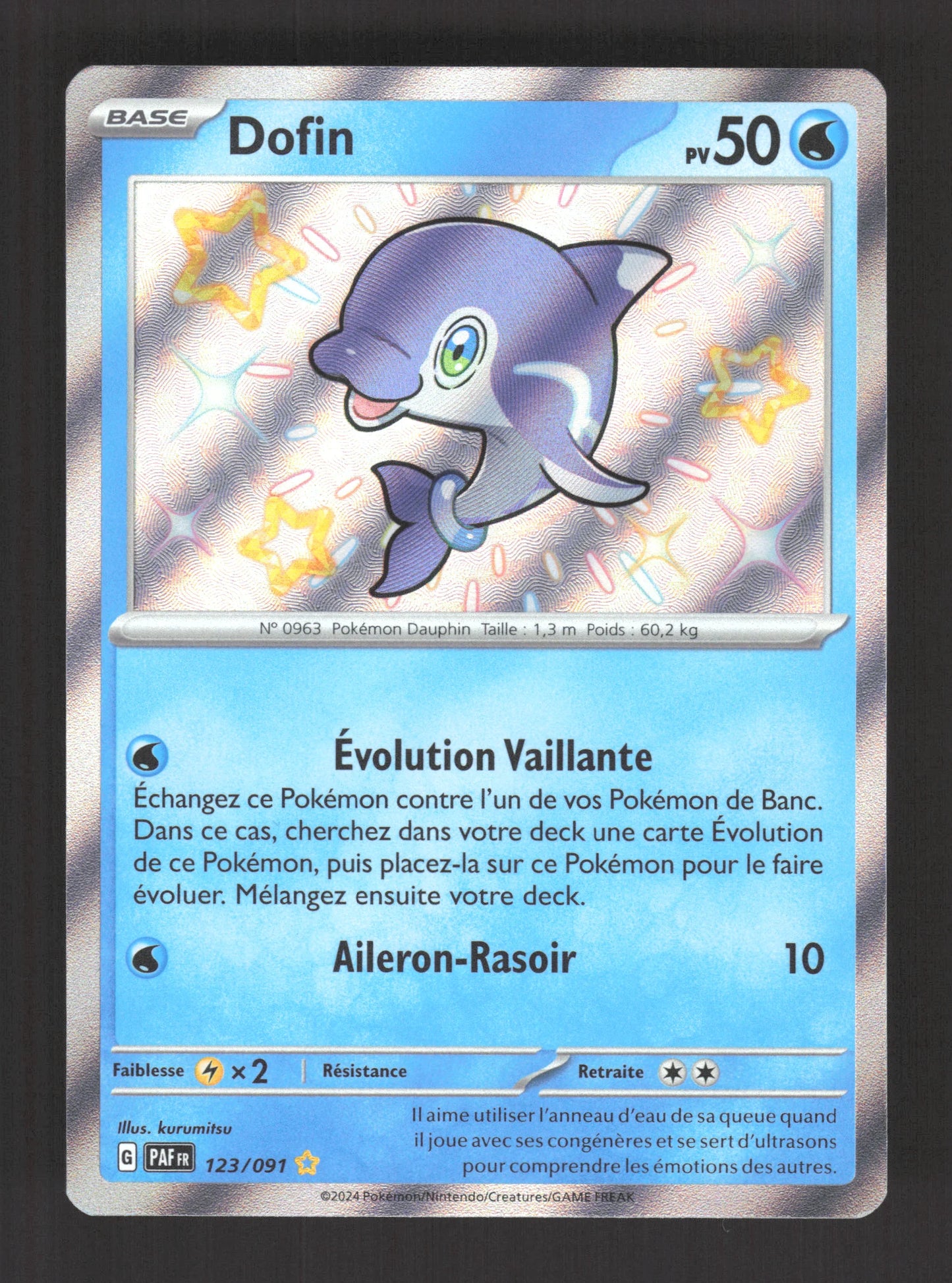 123/091 Dofin SHINY - Destinées de Paldea