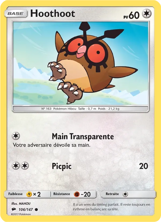 106/147 Hoothoot REVERSE - Ombres Ardentes