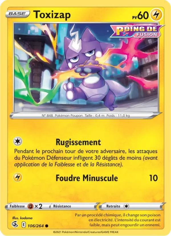 Toxizap Reverse 106/264 - Poing de Fusion