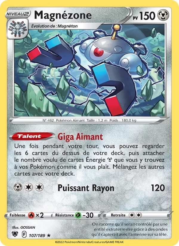 107/189 Magnézone Holo - Astres Radieux