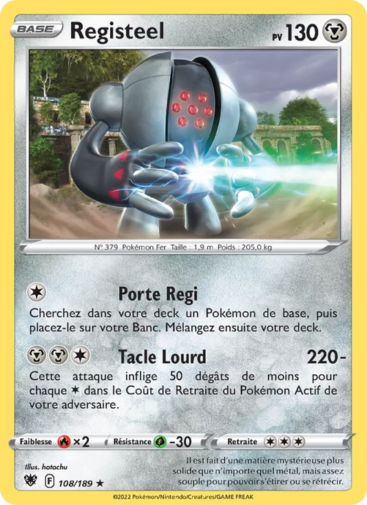 108/189 Registeel Reverse - Astres Radieux