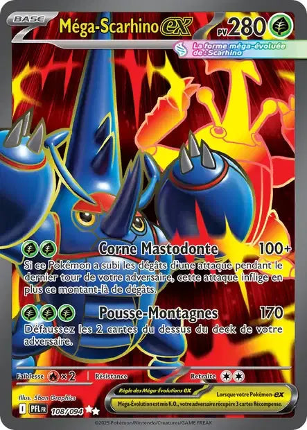 108/094 Mega Scarhino EX - Flammes Fantasmagoriques