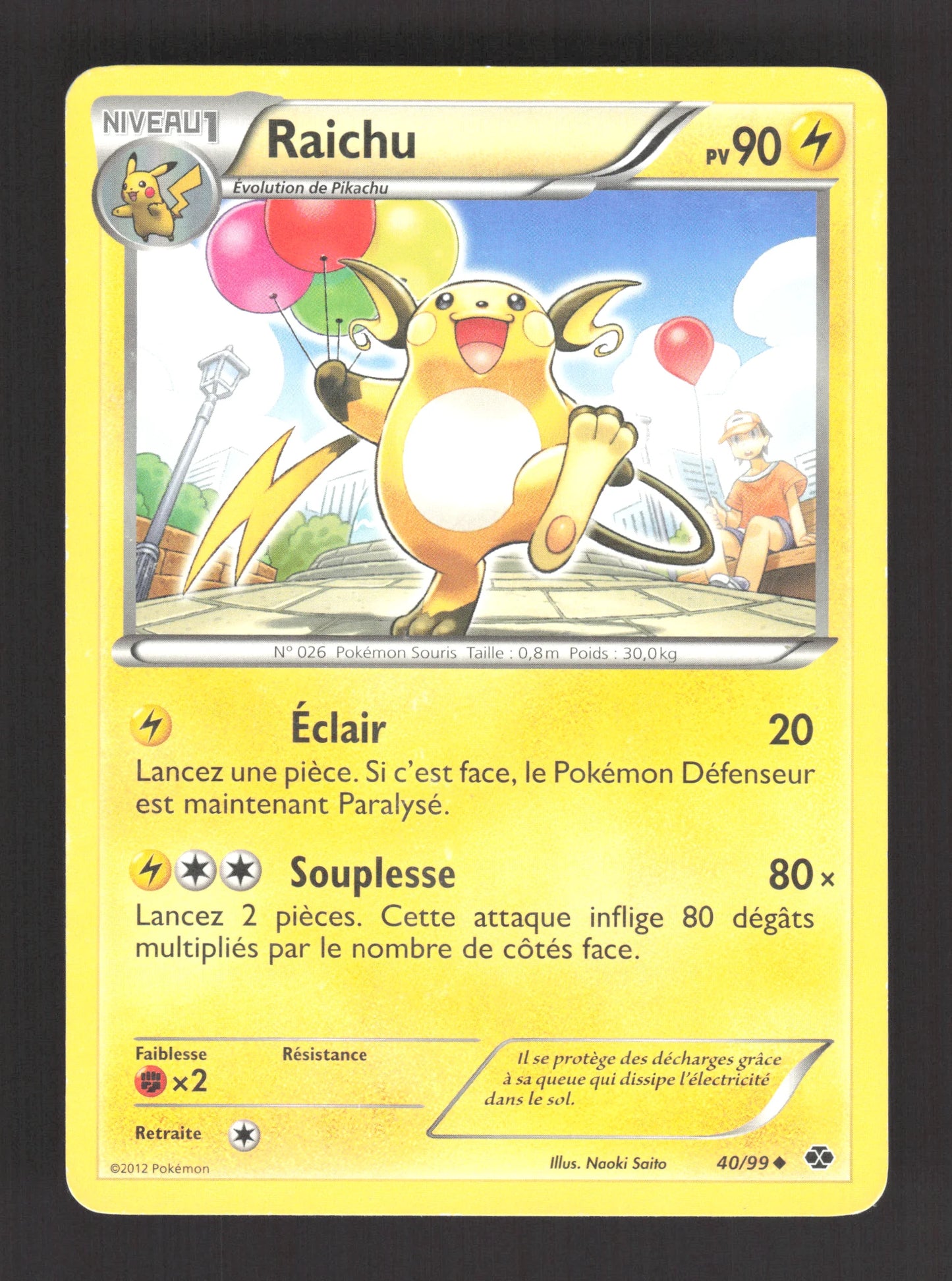 40/99 Raichu UNCO - Destinées Futures