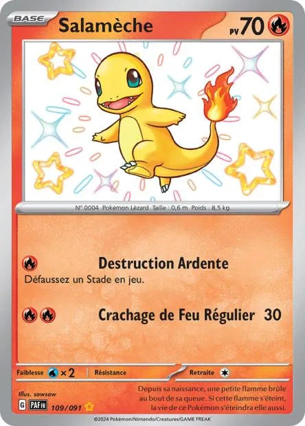 109/091 Salameche SHINY - Destinées de Paldea