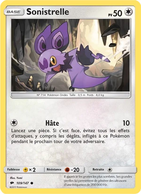 109/147 Sonistrelle REVERSE - Ombres Ardentes