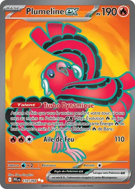 110/094 Plumeline EX - Flammes Fantasmagoriques