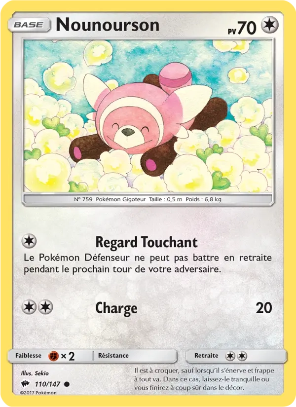 110/147 Nounourson REVERSE - Ombres Ardentes