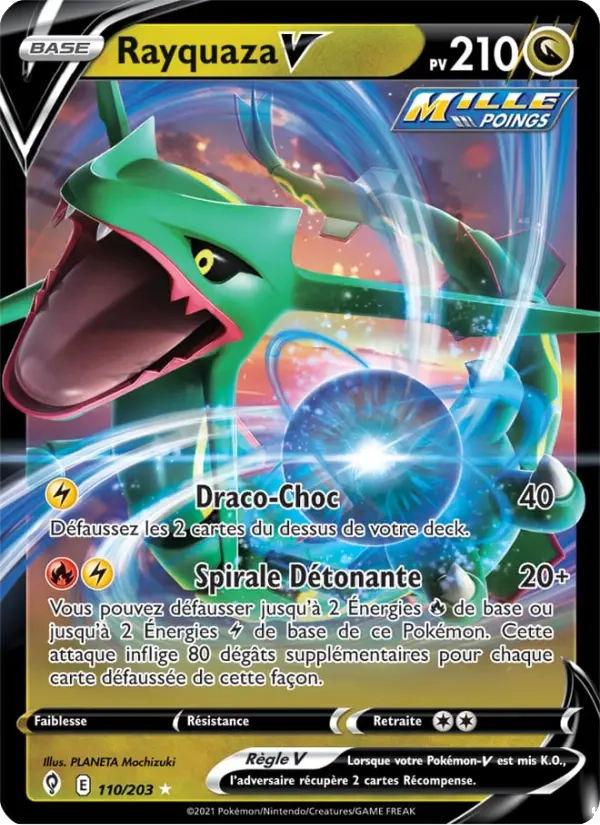 110/203 Rayquaza V - Évolution Céleste