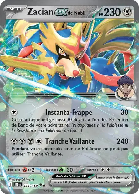 111/159 Zacian EX - Aventures Ensemble