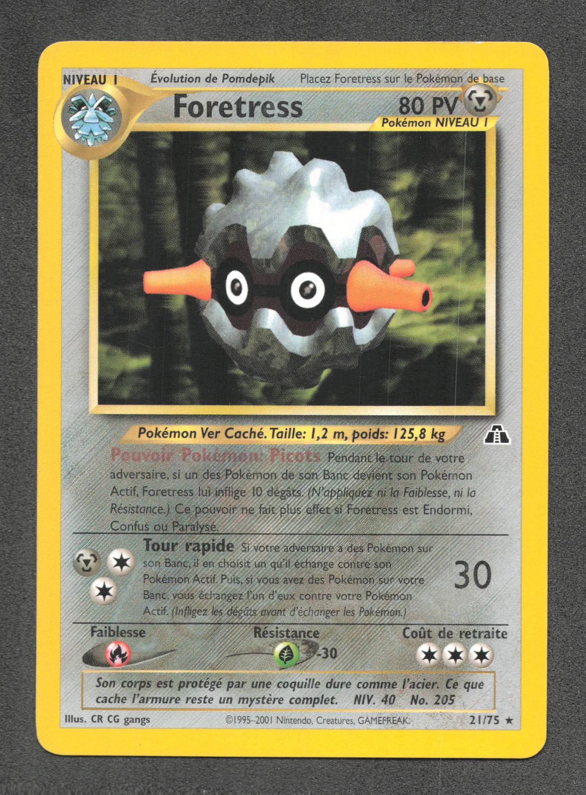 21/75 Foretress RARE - Neo Discovery