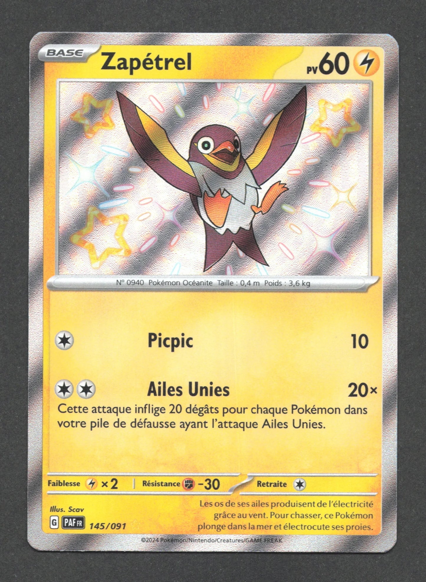 145/091 Zapetrel SHINY - Destinées de Paldea