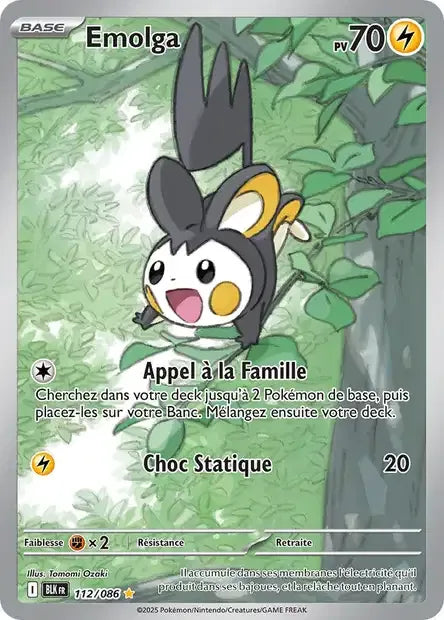 112/086 Emolga AR - Foudre Noire