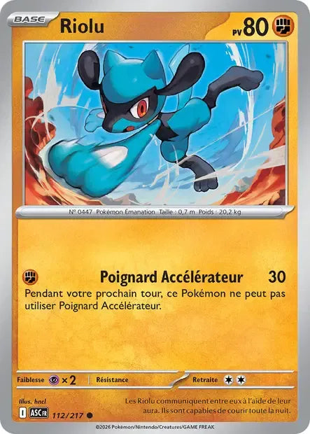 112/217 Riolu POKEBALL - Héros Transcendants