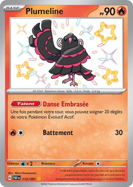 113/091 Plumeline SHINY - Destinées de Paldea