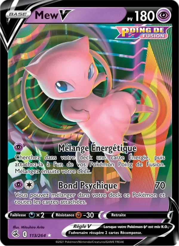 113/264 Mew V - Poing de Fusion