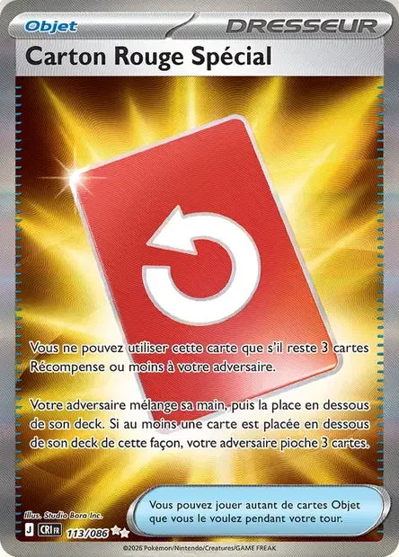 113/086 Carton Rouge Special DRESSEUR - Chaos Ascendant