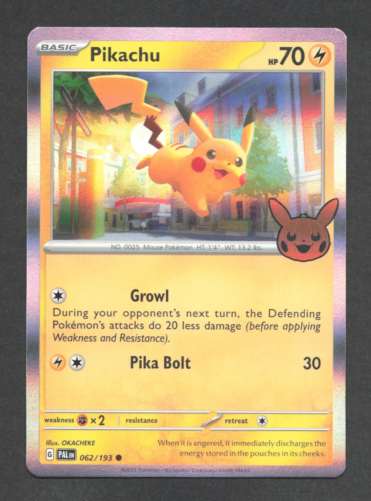 062/193 Pikachu HOLO - Anglais