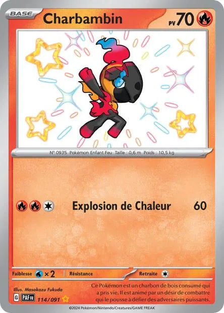 114/091 Charbambin SHINY - Destinées de Paldea