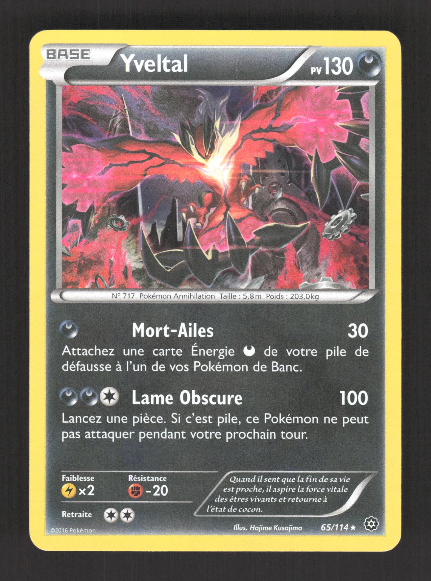 65/114 Yveltal HOLO - Offensive Vapeur