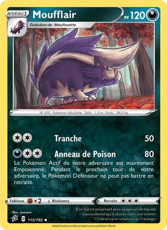 115/192 Moufflair Reverse - Clash des Rebelles