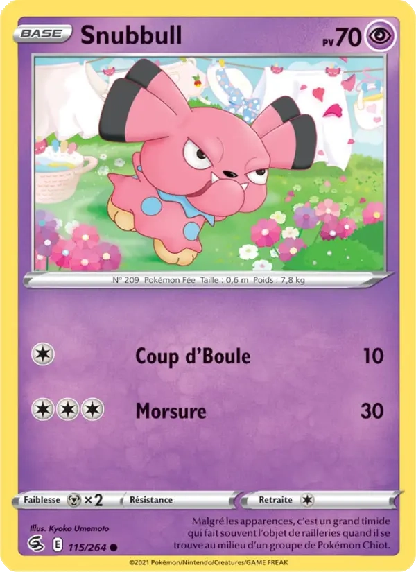 115/264 Snubbull Reverse - Poing de Fusion