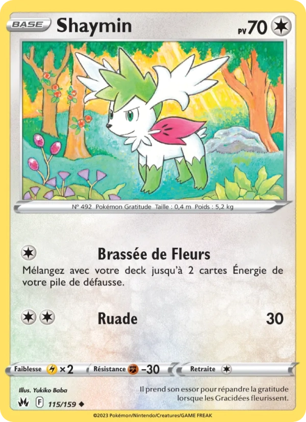 115/159 Shaymin Reverse - Zénith Suprême