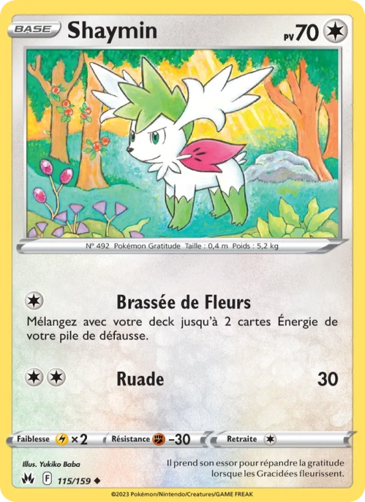 115/159 Shaymin Reverse - Zénith Suprême